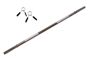 Barre de levage en acier chromé avec fixations à ressort (Différentes mesures)